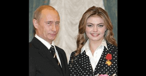 カバエワとプーチン大統領の画像