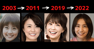 小林麻耶の顔の変化を比較画像