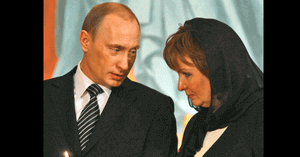 プーチン大統領と元妻の画像